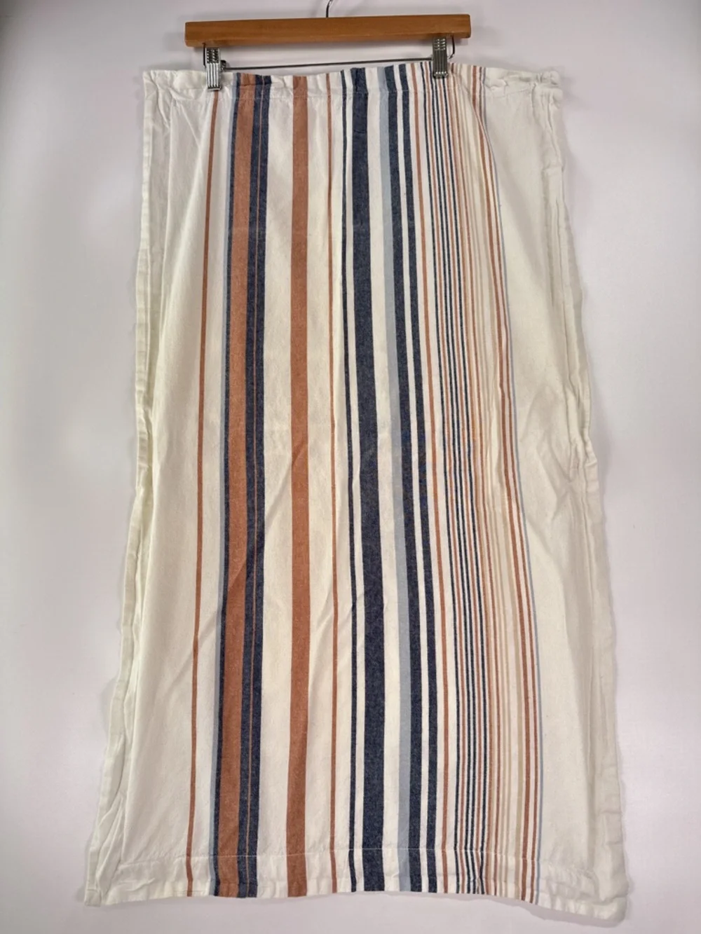 Pendleton Standard Pillow Sham 100% Cotton Stripe Rust Navy